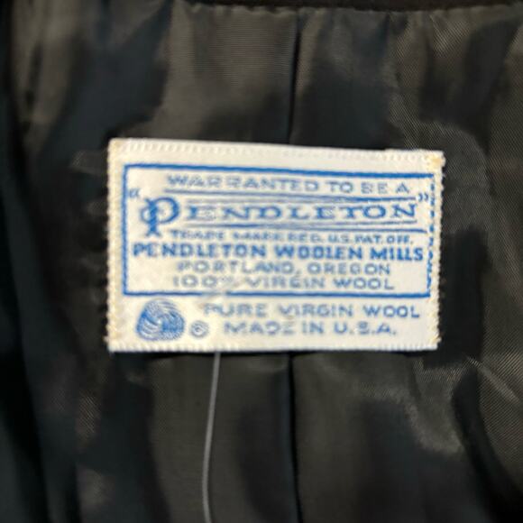 Pendleton Women's Size 16 Wool Blazer Black Single Button Career Casual Coat USA - Picture 3 of 10
